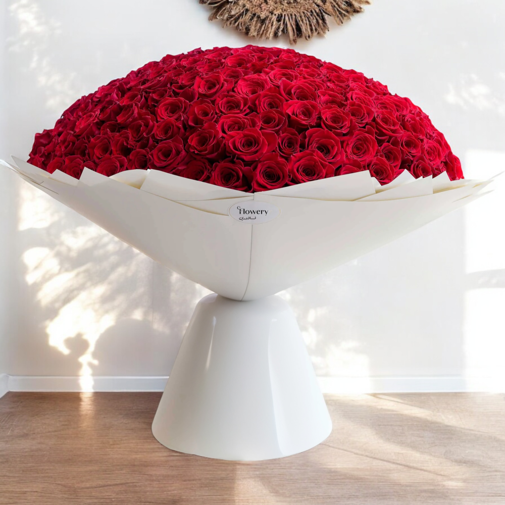 باقة حُب كل يوم - 365 وردة حمراء Flowery فلاوري.