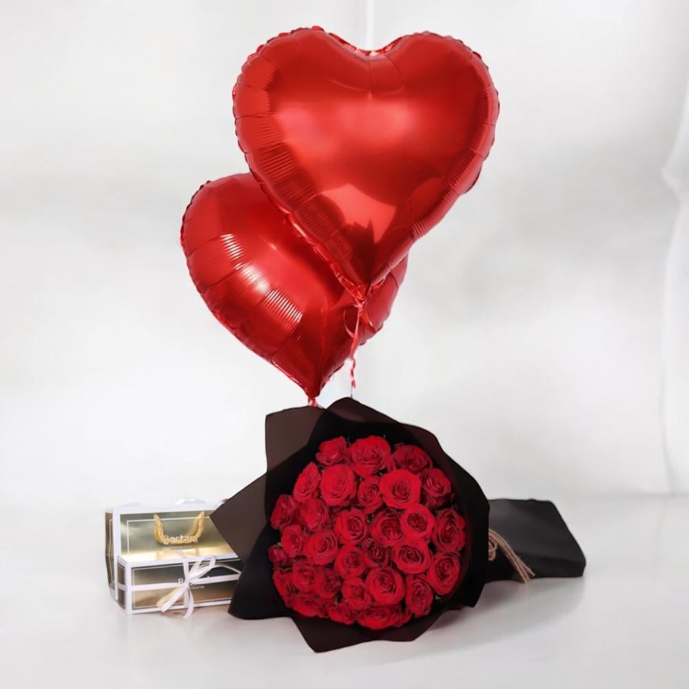 باقة ورود الحب 30 Flowery فلاوري.