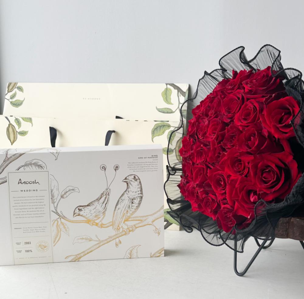 شوكولاتة انوش | باقة زهور Flowery فلاوري.