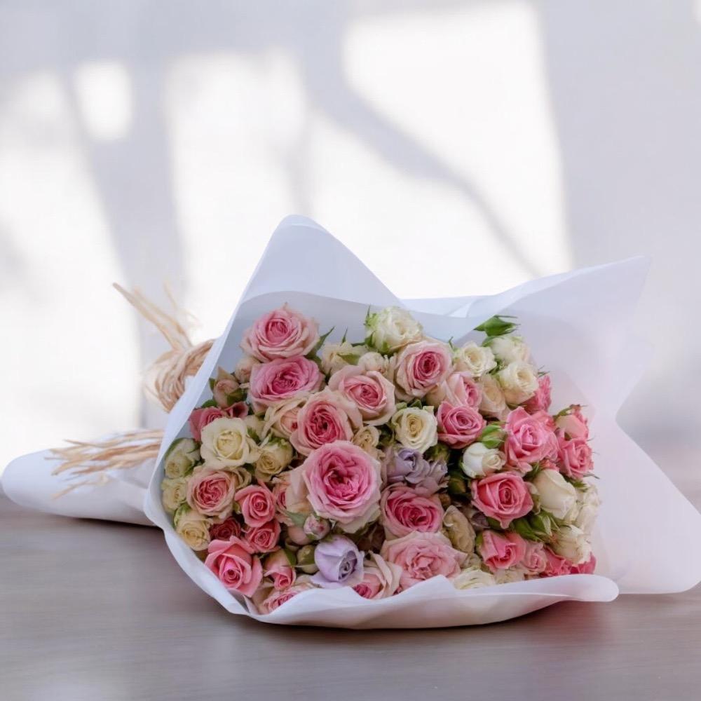 باقة الهناء بيبي روز و جوري Flowery فلاوري.