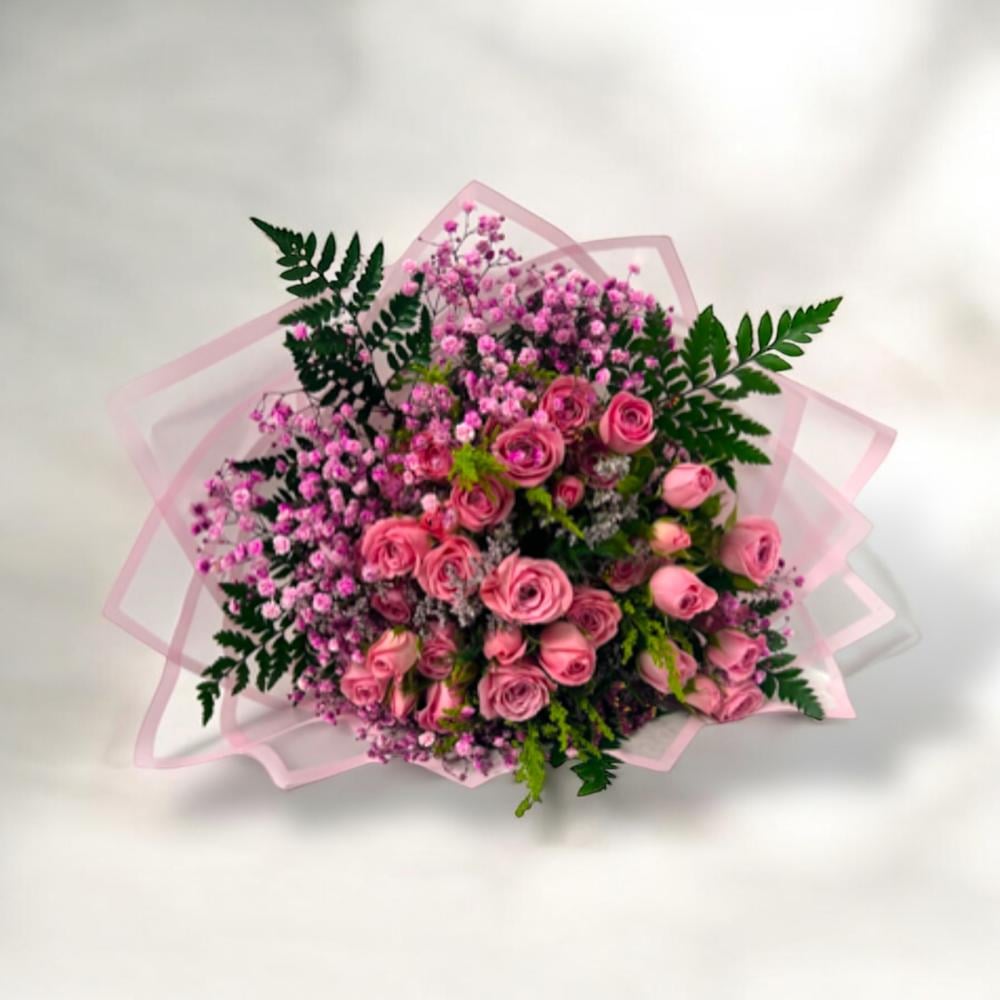 باقة ورد جوري وردي Flowery فلاوري.