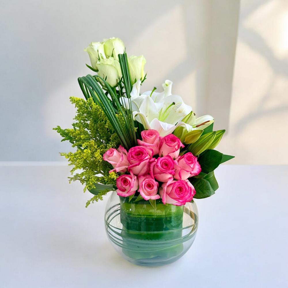 فازة تناغم الورود Flowery فلاوري.