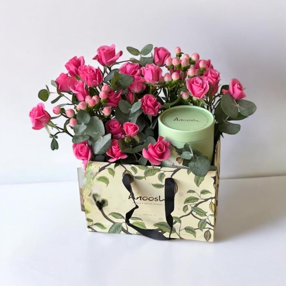 شوكولاتة انوش | زهور وردية Flowery فلاوري.