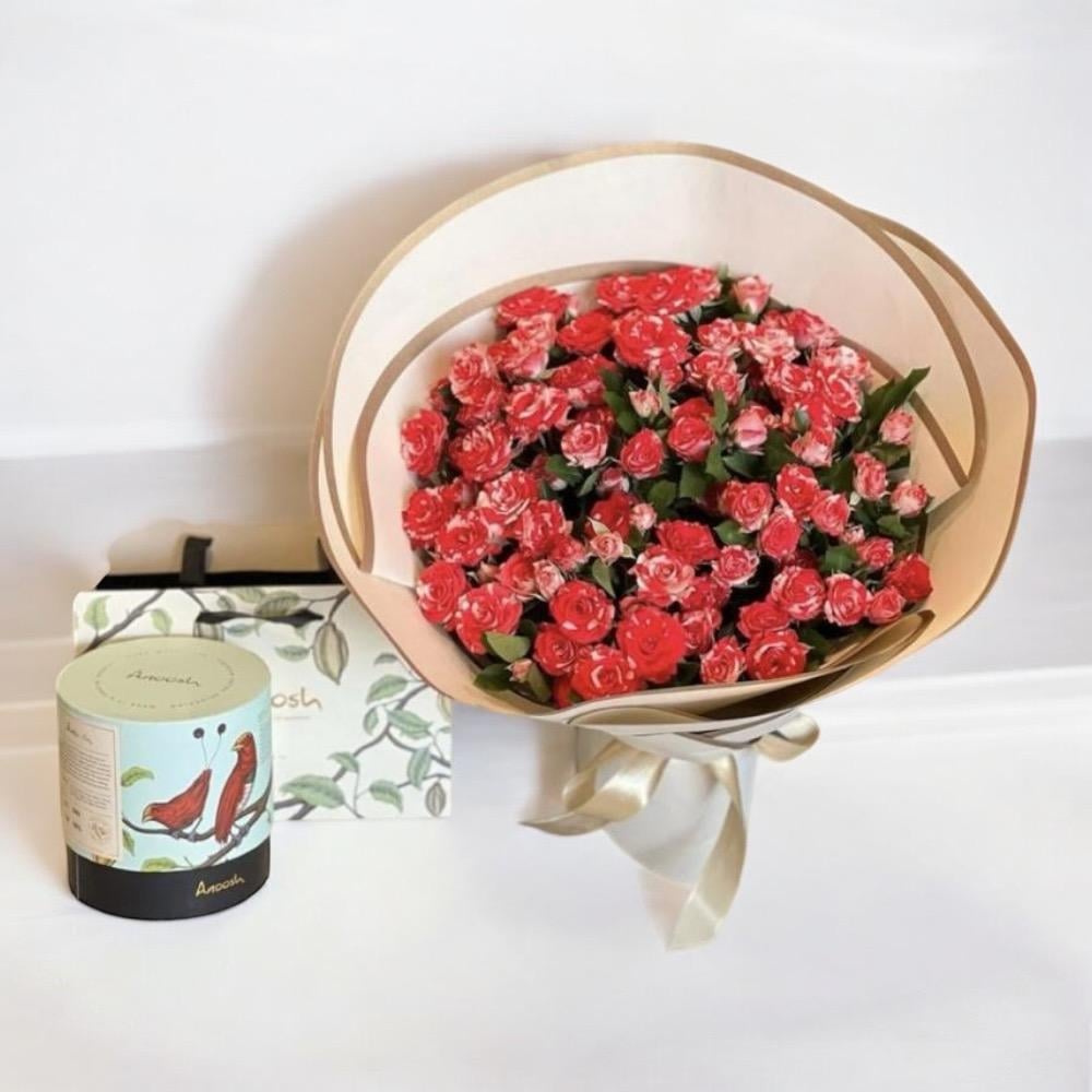 شوكولاتة انوش | بوكية زهور Flowery فلاوري.