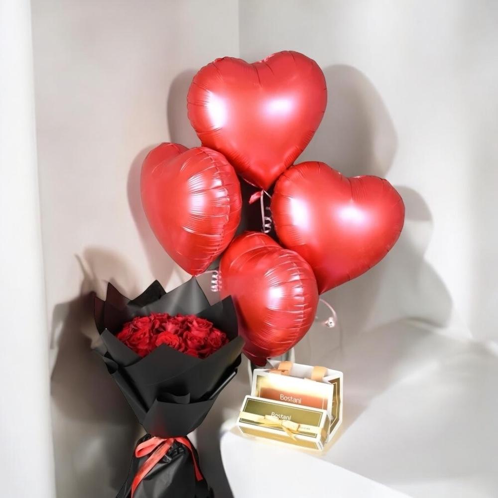 باقة نبض القلوب من بستاني Flowery فلاوري.