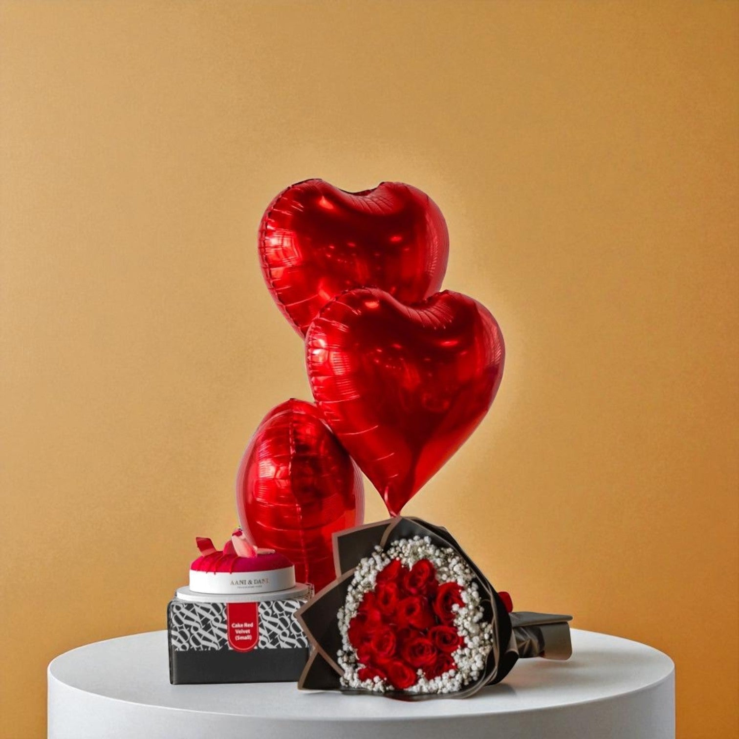 ثلاثية الحب: كيك، بالونات، و ورد من اني وداني Flowery فلاوري.