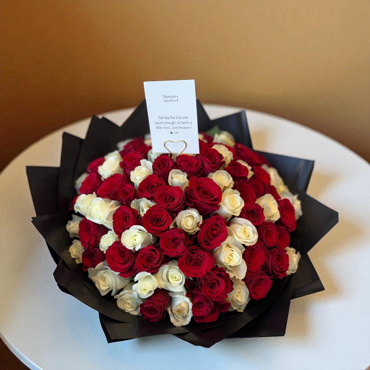 باقة الحب السرمدي | 100 ورده Flowery فلاوري.