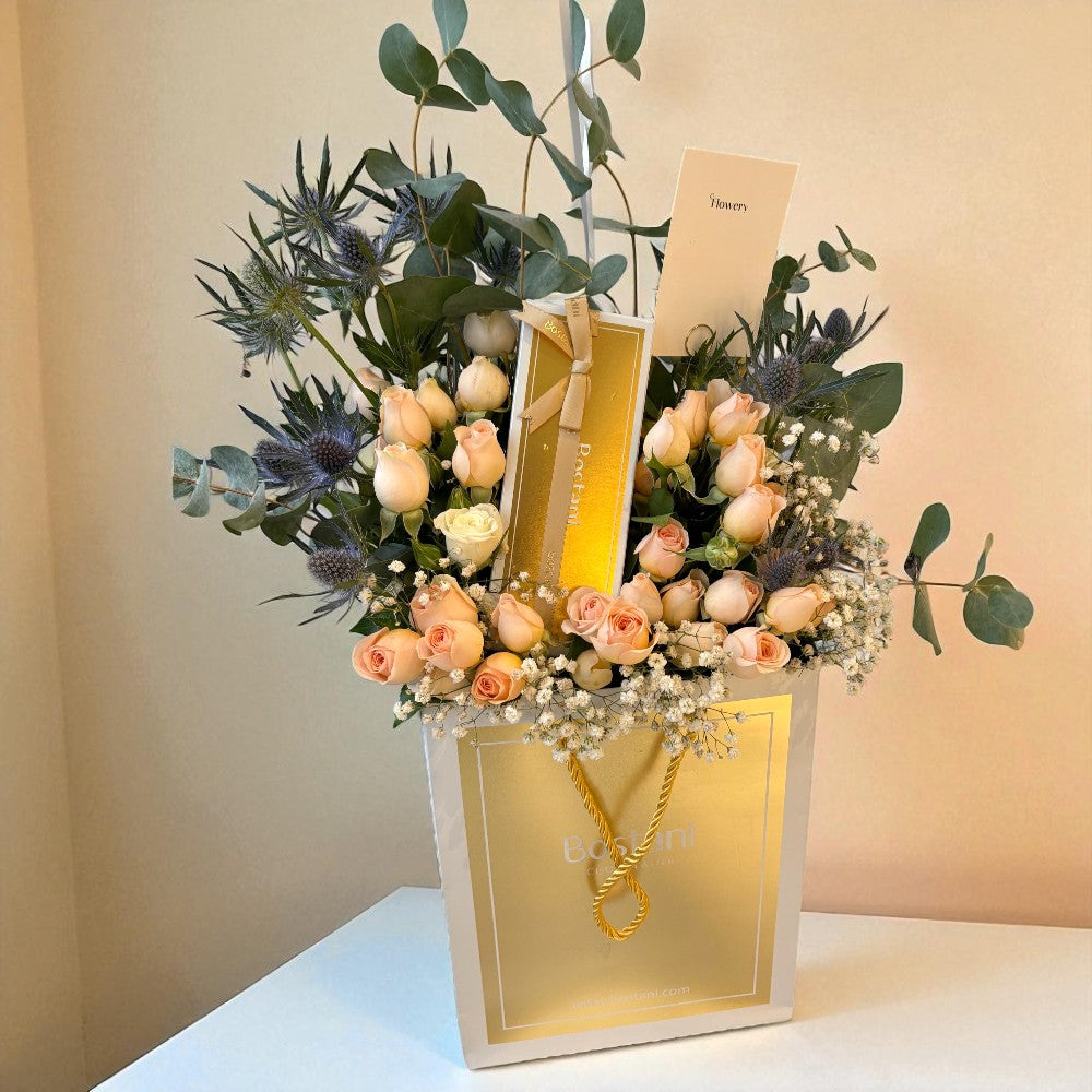 هدية مولود من بستاني Flowery فلاوري.