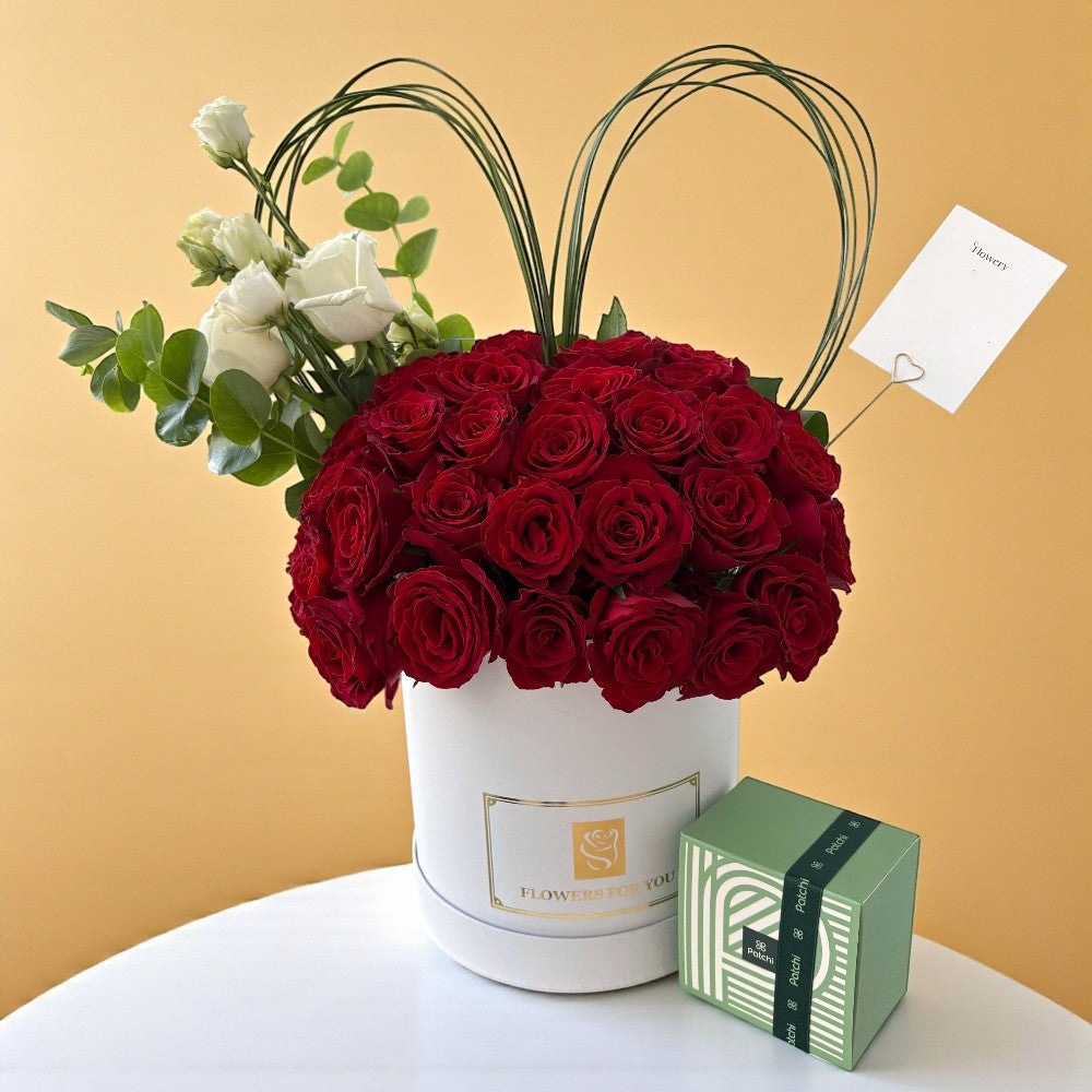 باقة ورد الحب الأنيقة من باتشي Flowery فلاوري.