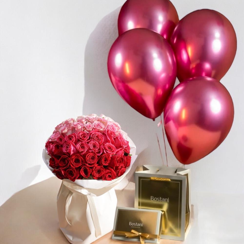 هدية رأس السنة | بوكية ورد احمر Flowery فلاوري.