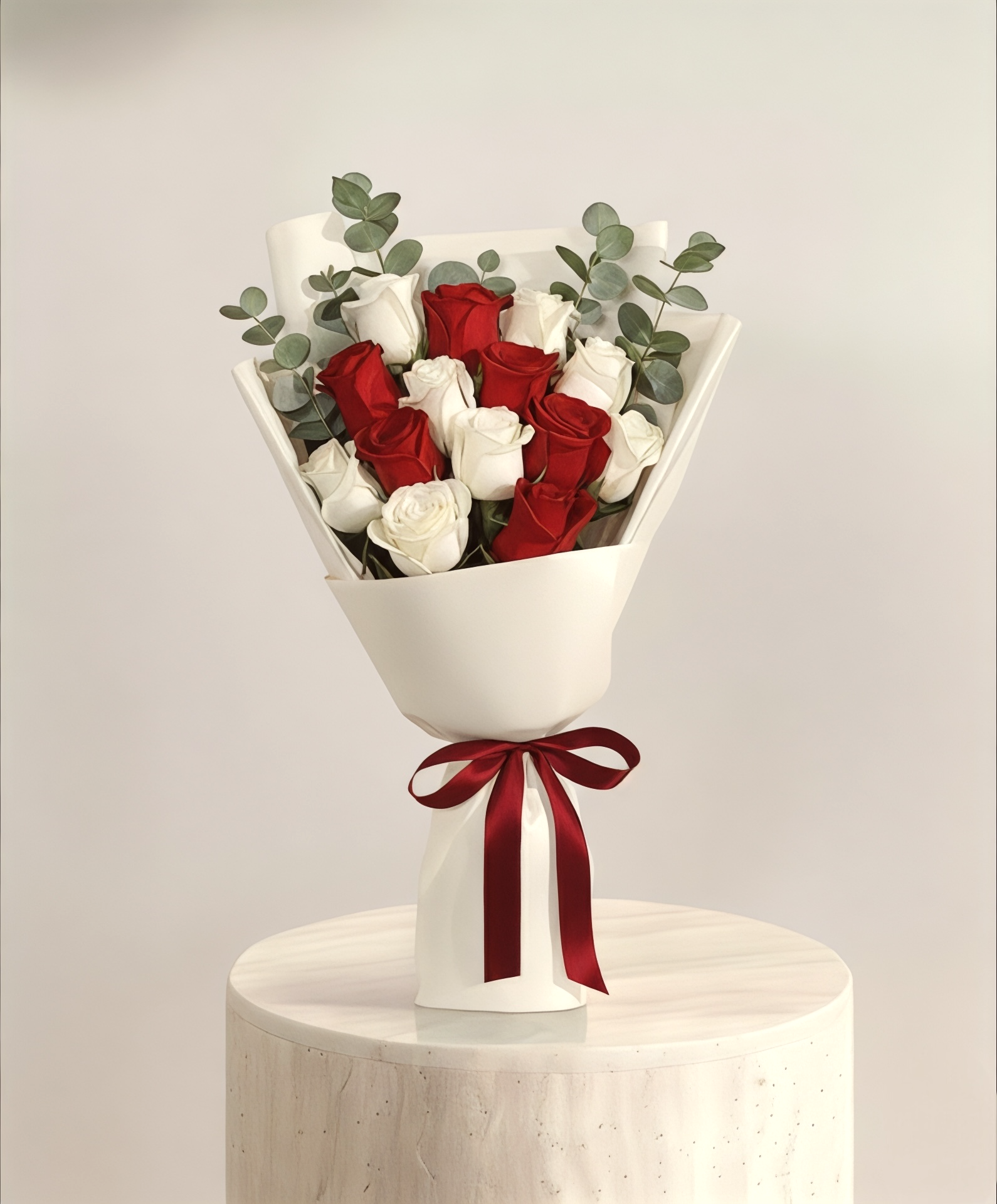 باقة الجوري الاحمر | 15 زهره