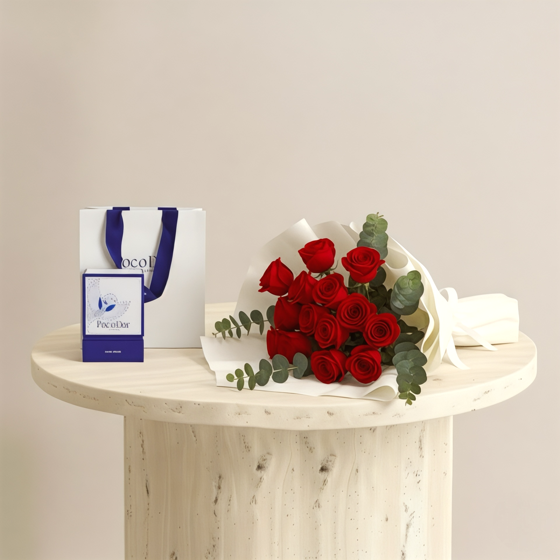 هدية الحب الكاملة  مع شوكولاتة بوكودور