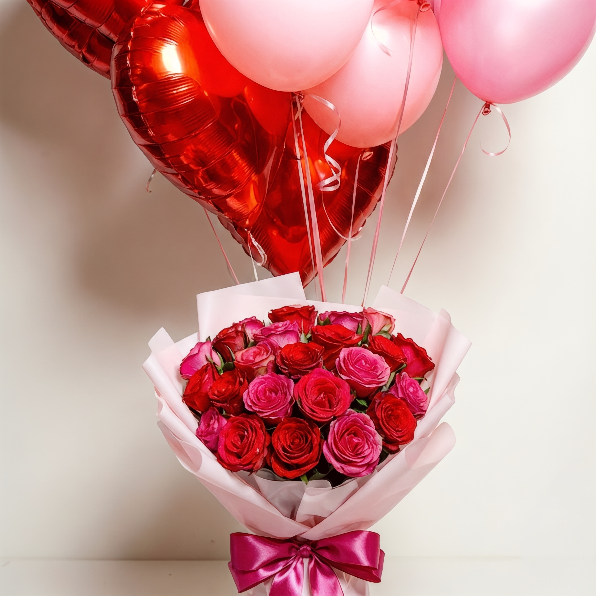 Flowery bouquet of happiness