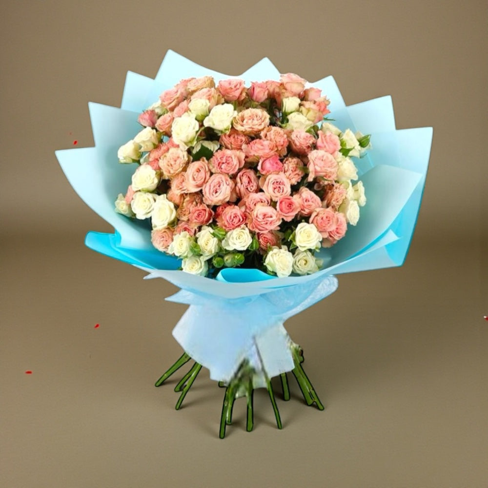 delicate bouquet of roses