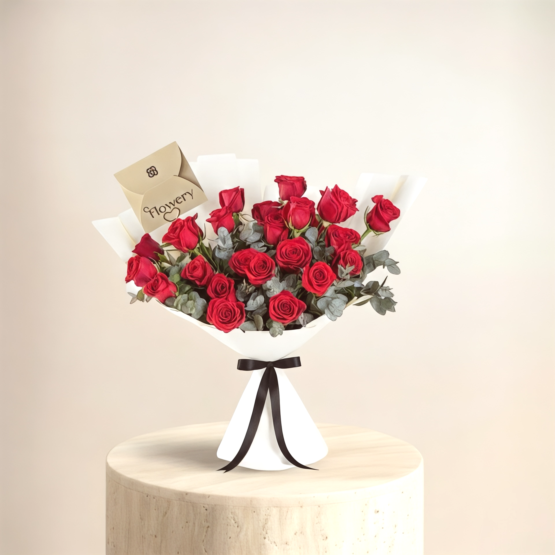 Stunning red rose bouquet | 25 roses