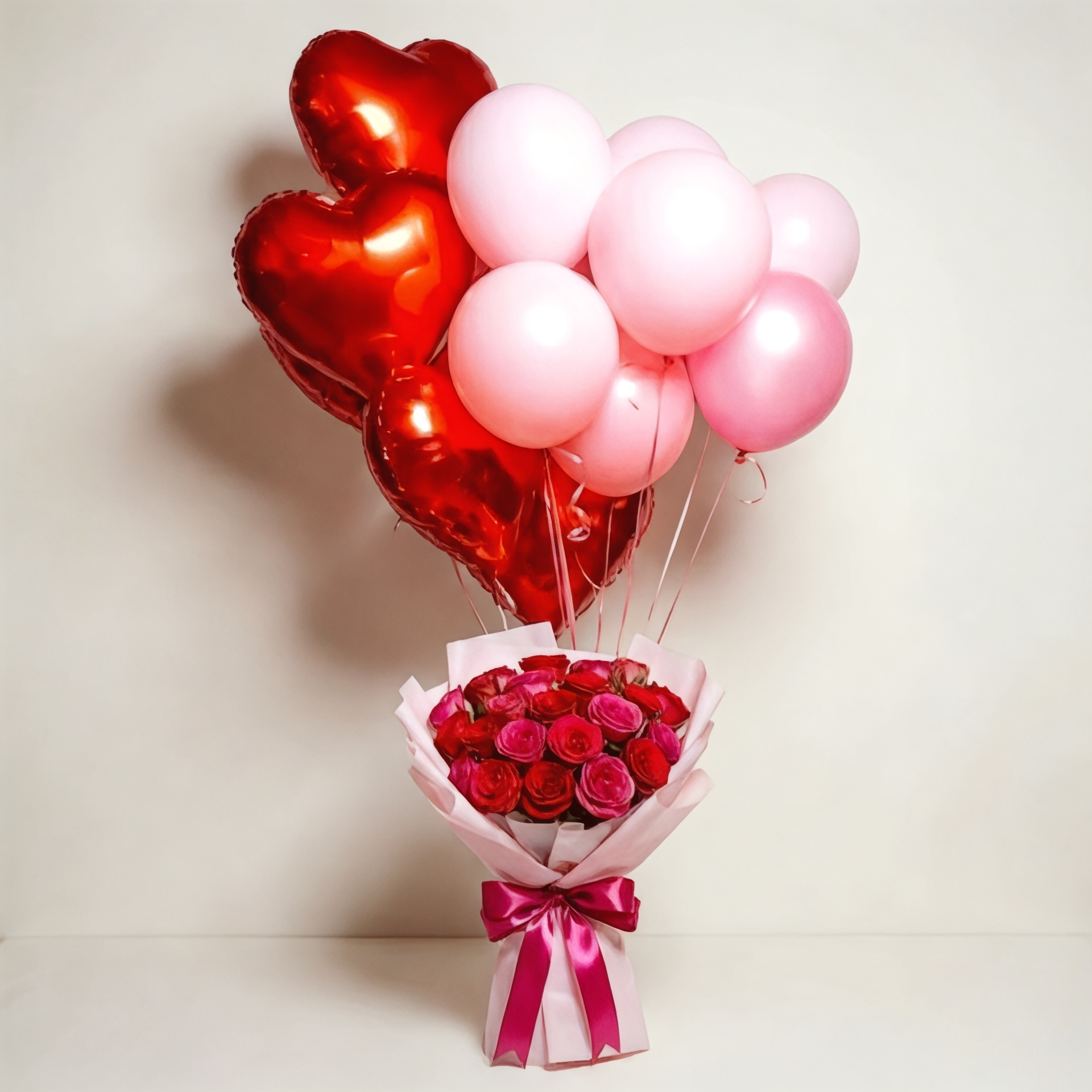 Flowery bouquet of happiness