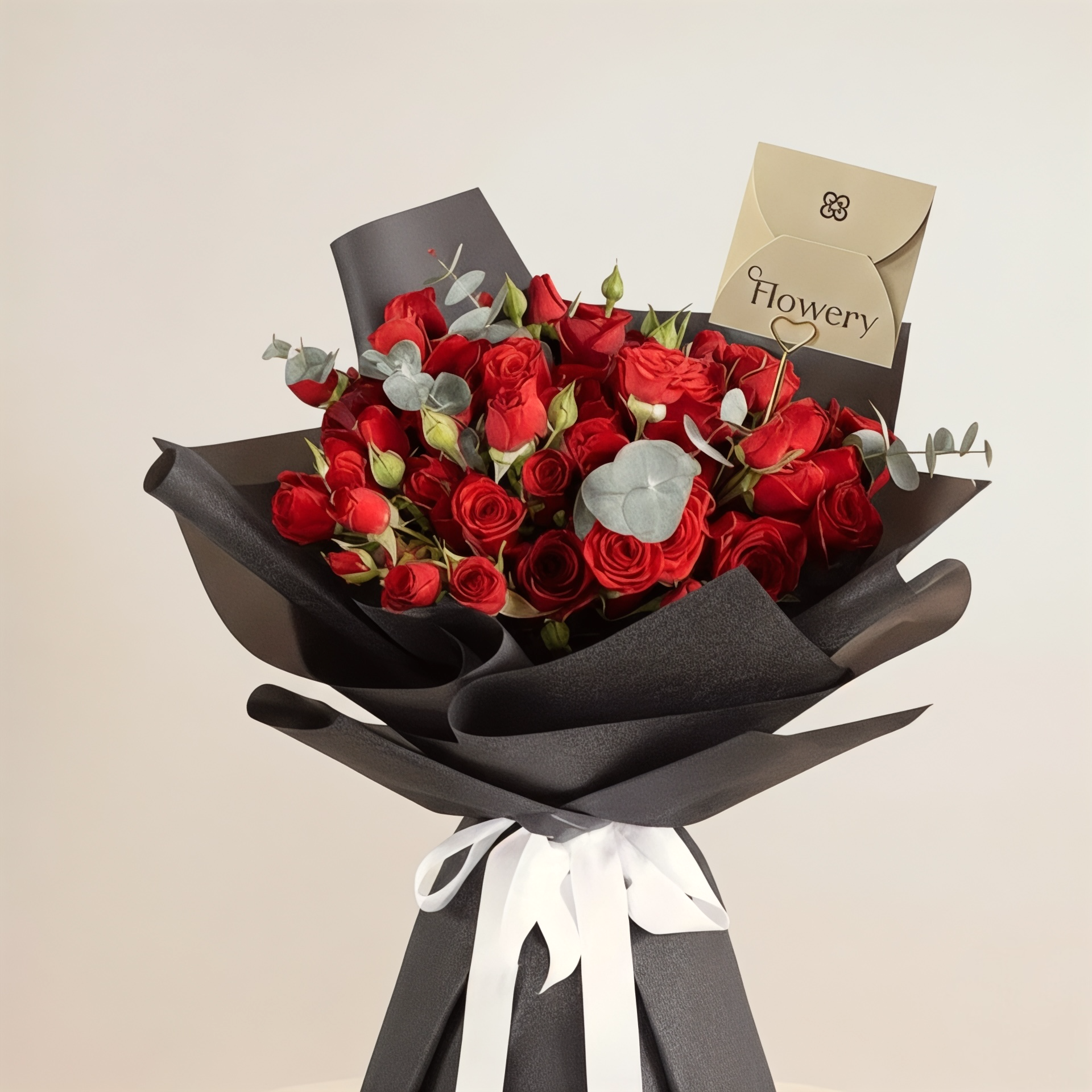 بوكيه ورد احمر